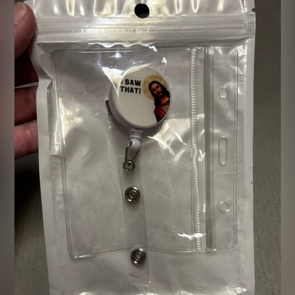 2 pack “I Saw That” Badge Reels Retractable ID Clip Holder Nurse Name Tag Badge - Picture 7 of 10